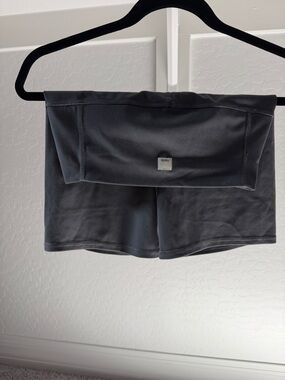 Vuori Charcoal High-Waist Performance Bike Shorts